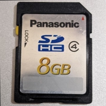 8GB Panasonic SDカード SDHCメモリーカード CLASS4 動作確認済み