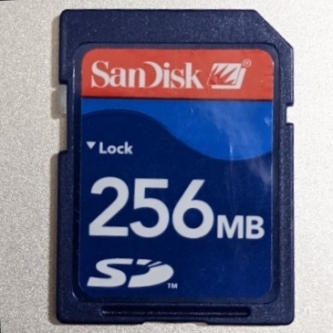 256MB SanDisk SDカード 動作確認済み