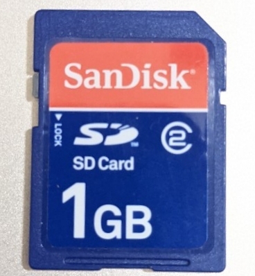 1GB SanDisk SDカード 動作確認済み