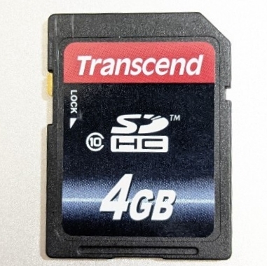 4GB Transcend SDカード SDHCカード トランセンド 動作確認済み