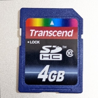 4GB SDカード Transcend SDHCカード トランセンド class10 動作確認済み