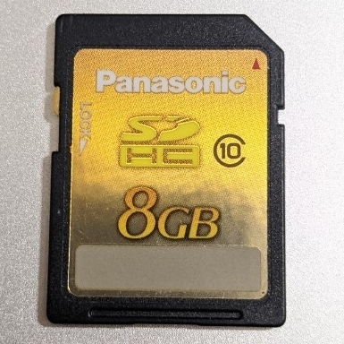 8GB Panasonic SDカード SDHCメモリーカード CLASS10 動作確認済み