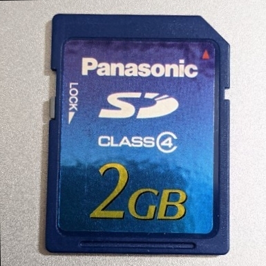 2GB Panasonic SDカード パナソニック CLASS4 動作確認済み