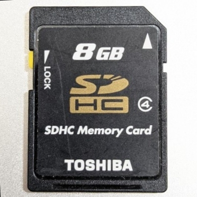 8GB TOSHIBA SDカード 東芝 SDHCカード 動作確認済み
