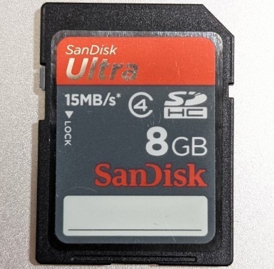8GB SanDisk Ultra 15MB/s CLASS4 SDHCカード SDカード 動作確認済み