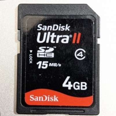 4GB SanDisk Ultra ⅱ SDカード SDHCカード 動作確認済み Class4