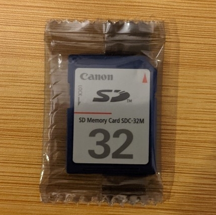 Canon SDカード 32MB 新品未開封