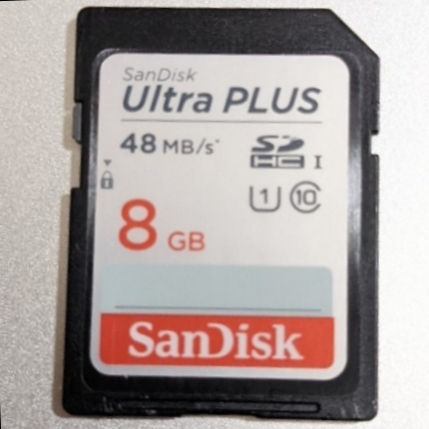 8GB SanDisk Ultra PLUS 48MB/s CLASS10 SDカード SDHCカード 動作確認済み