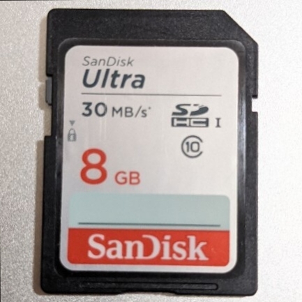 8GB SanDisk Ultra CLASS10 30MB/s 動作確認済み SDHCカード SDカード