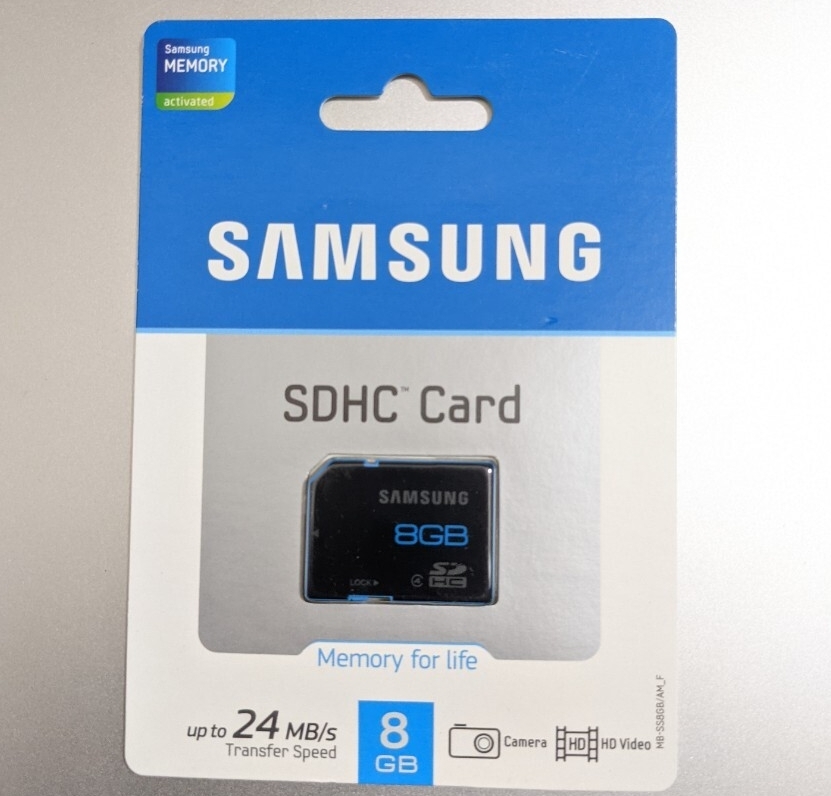 新品未開封 8GB SDカード SDHCカード サムスン Samsung