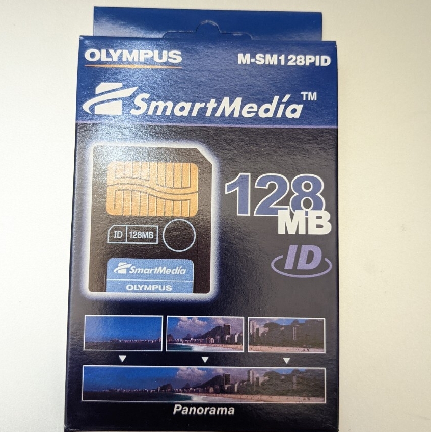 新品未開封 128MB スマートメディア オリンパス OLYMPUS 長期保管品 美品