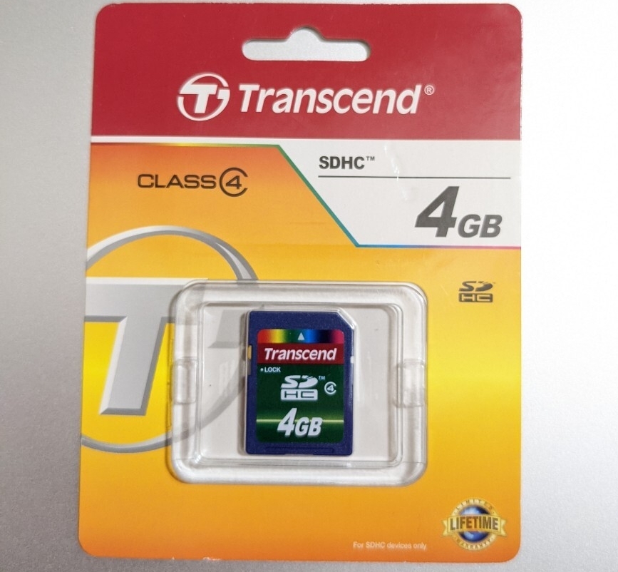 新品未開封 4GB Transcend SDカード トランセンド SDHCカード
