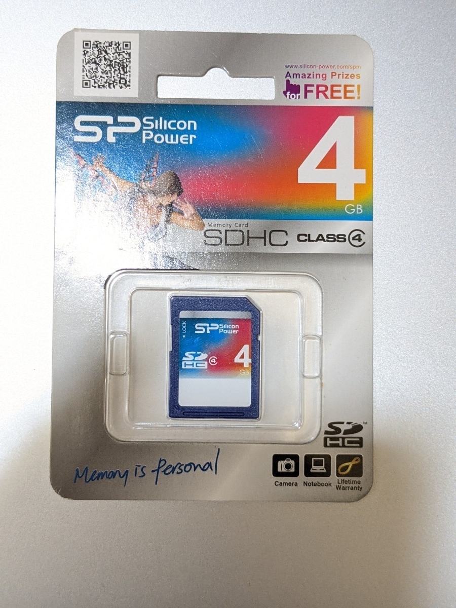 新品未開封 4GB シリコンパワー SDHCカード SDカード