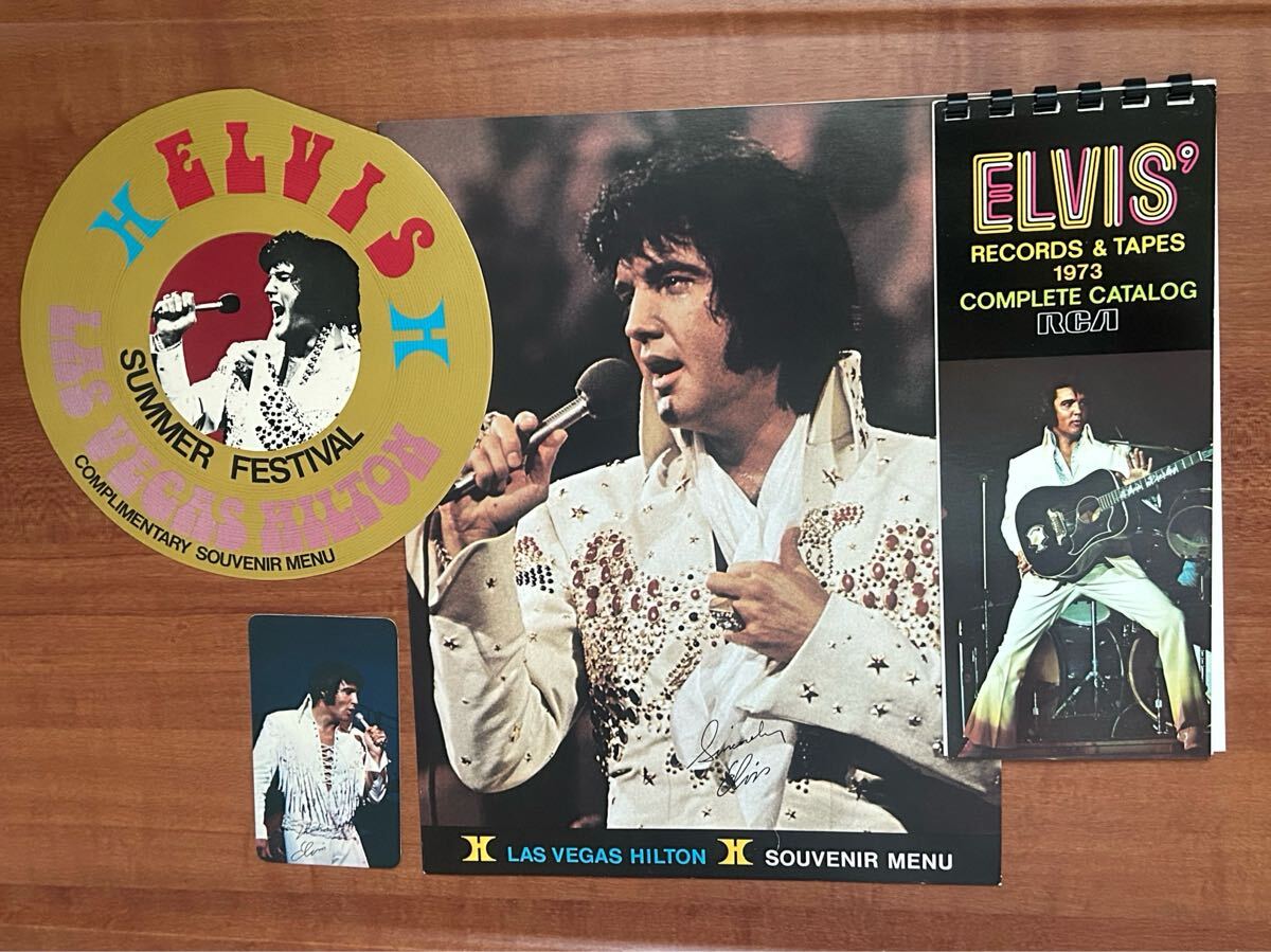 Elvis PRESLEY スーベニアメニュー　当時モノセット エルヴィス プレスリー　貴重品