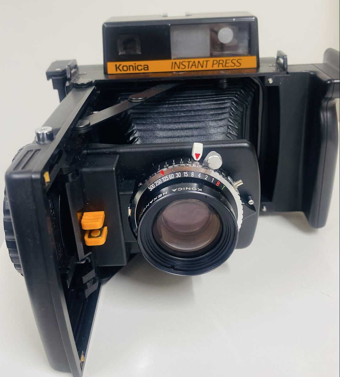 Konica コニカ ポラロイドカメラ INSTANT PRESS インスタントプレス HEXANON 110mm 1:4 動作未確認 1円スタート 