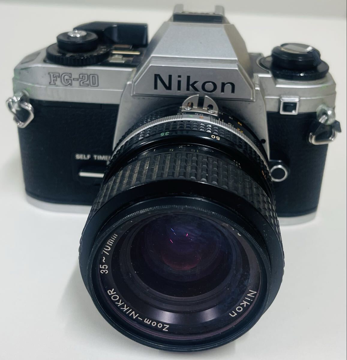 ニコン Nikon FG-20 1円スタート カメラ フィルムカメラ レンズ ZOOM-NIKKOR 35-70mm 1:3.3-4.5 動作未確認 