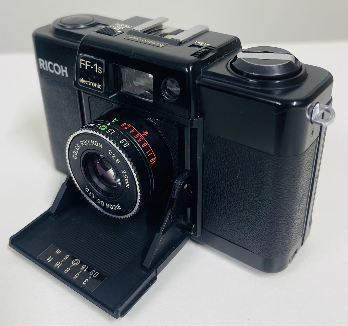 RICOH リコー FF-1S electronic COLOR RIKENON F2.8 f＝35mm 1円スタート ブラック フィルムカメラ 動作未確認 ジャンク品