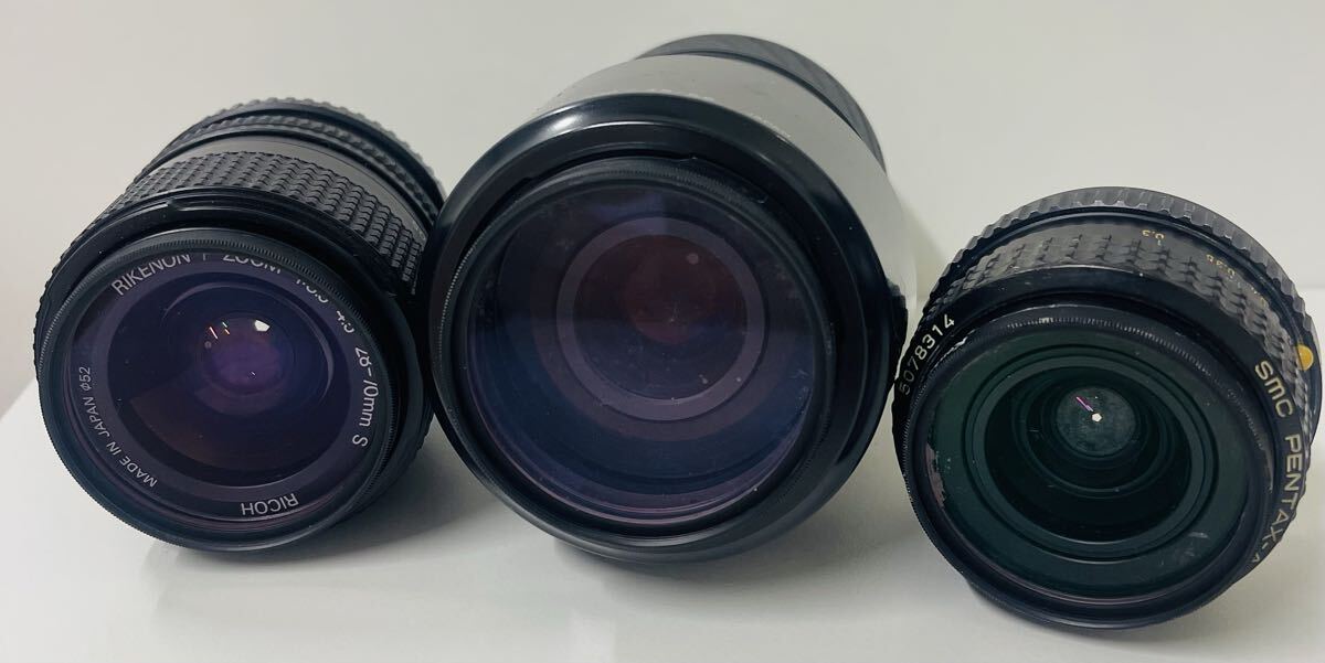 レンズ ３本まとめ ジャンク品 1円スタート SMC PENTAX-A 1:2.8 28mm RICOH ペンタックス MINOLTA 75-300 リコー 28-70mm
