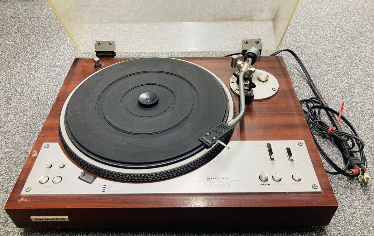 Pioneer パイオニア PL-A500 レコードプレーヤー ターンテーブル 1円スタート 動作未確認 ジャンク品 オーディオ機器 ステレオ レコード