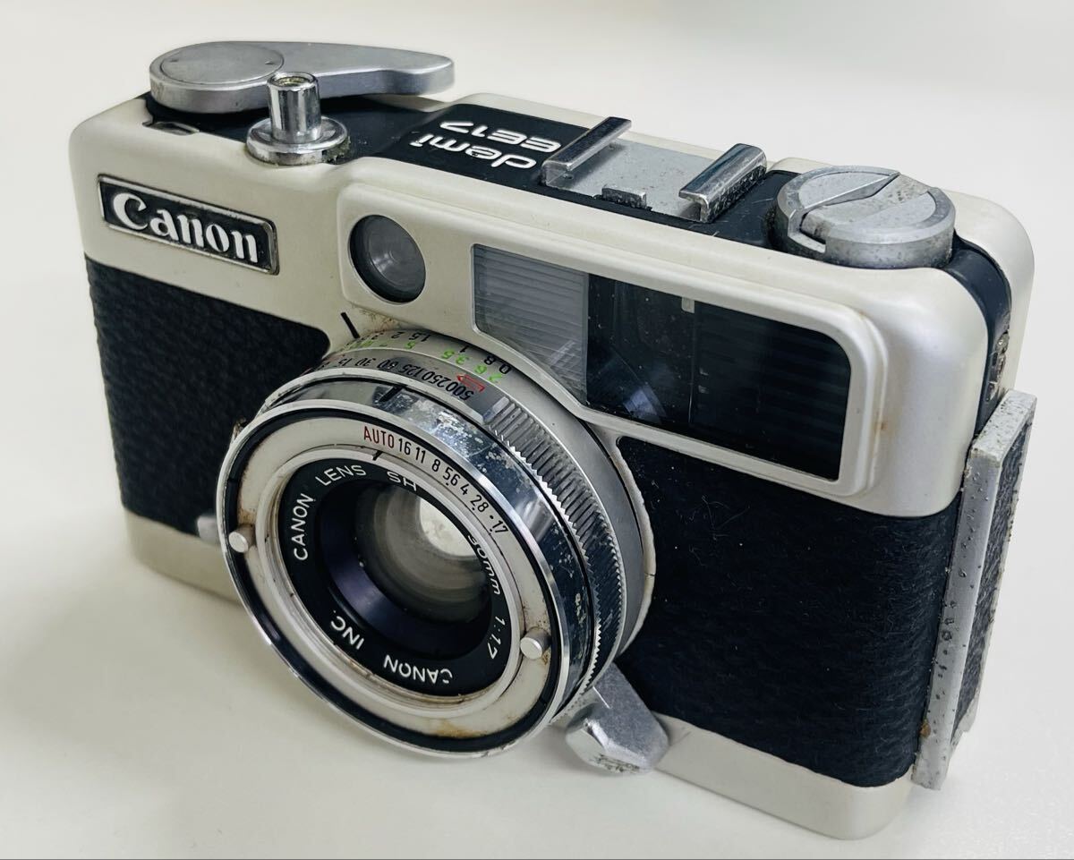 Canon キャノン demi EE17 カメラ 30mm 1:1.7 フィルムカメラ 動作未確認 ジャンク扱い 