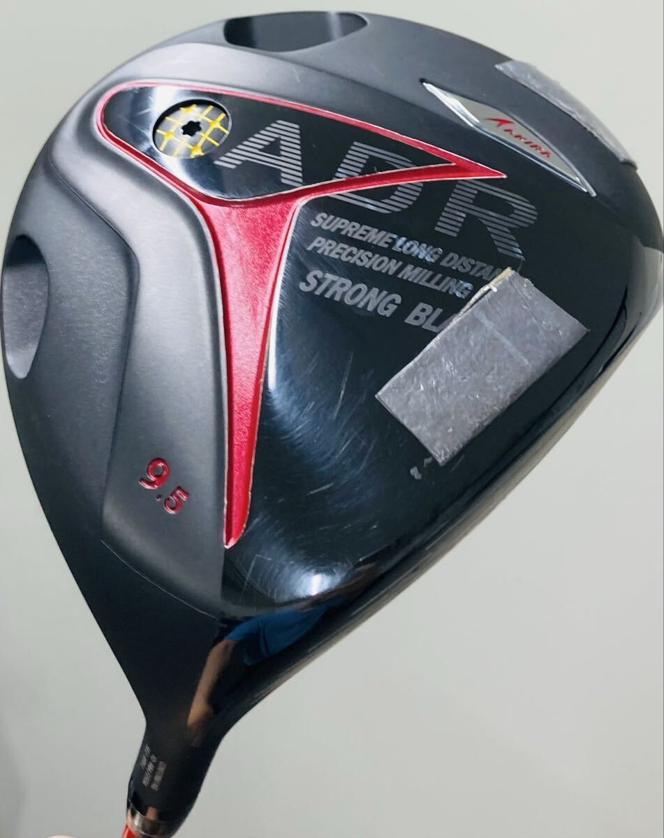 AKIRA アキラプロダクツ ドライバー ADR STRONG BLACK II 1円スタート 9.5° Tour AD D.J-7S フレックス S 45.25 9.5 DR ゴルフクラブ