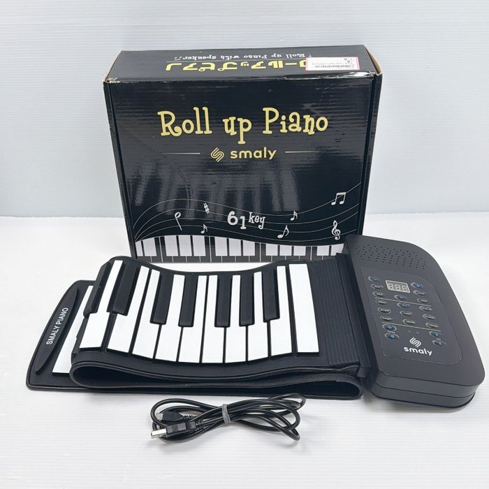SMALY ロールアップピアノ 61鍵盤 Roll up Piano 電子ピアノ 動作品 箱付 USB