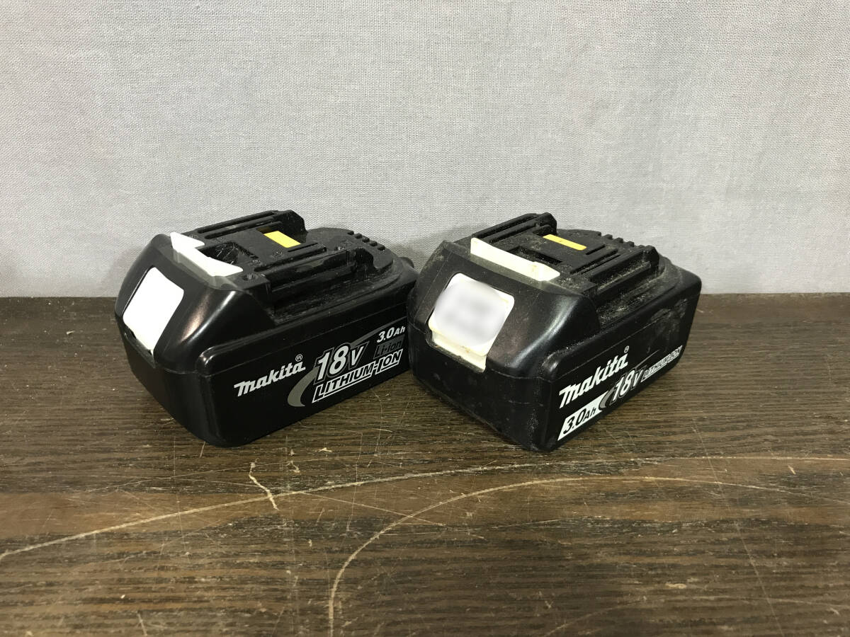 【3721】 マキタ makita リチウムイオン バッテリ 18V 3.0Ah 2個セット BL1830 BL1830B 電動工具 バッテリー ジャンク品