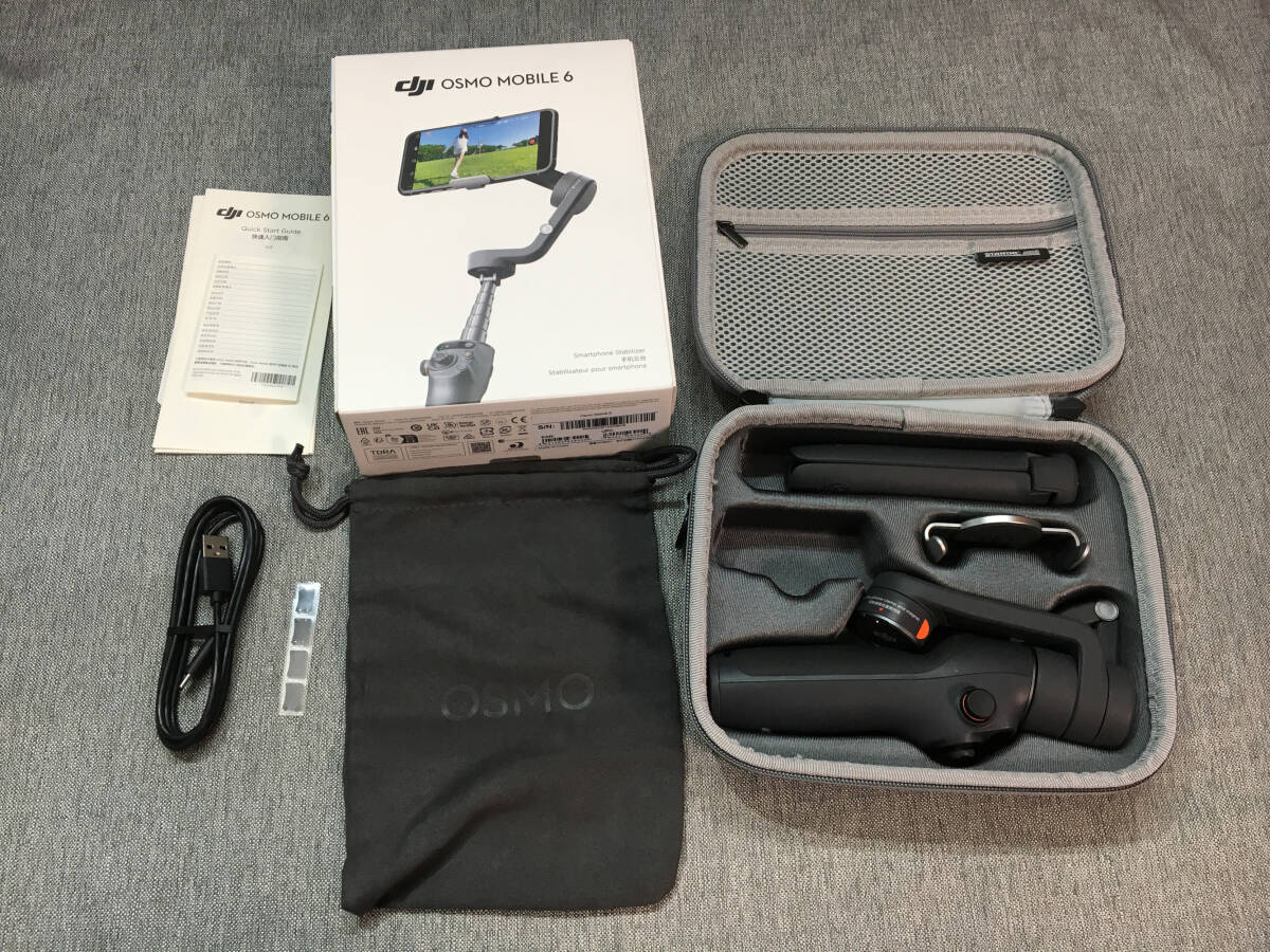 【3738】 DJ1 OSMO MOBILE 6 スマホ スマートフォン ジンバル 3軸 スタビライザー 美品
