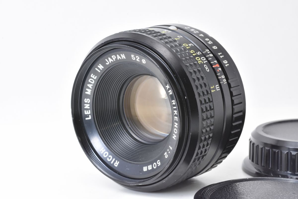 ★希少前期★ リコー RICOH XR RIKENON 50mm F2 Kマウント 和製ズミクロン #A17#181291