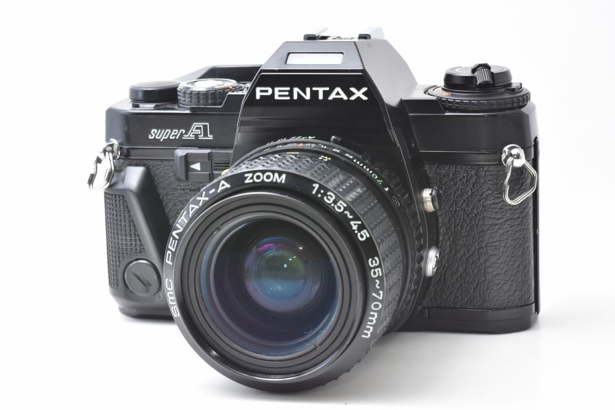 ★実用品★ ペンタックス PENTAX super A ボディ + SMC PENTAX-A ZOOM 35-70mm F3.5-4.5 ★シャッター全速 露出計OK★ #A90#195210