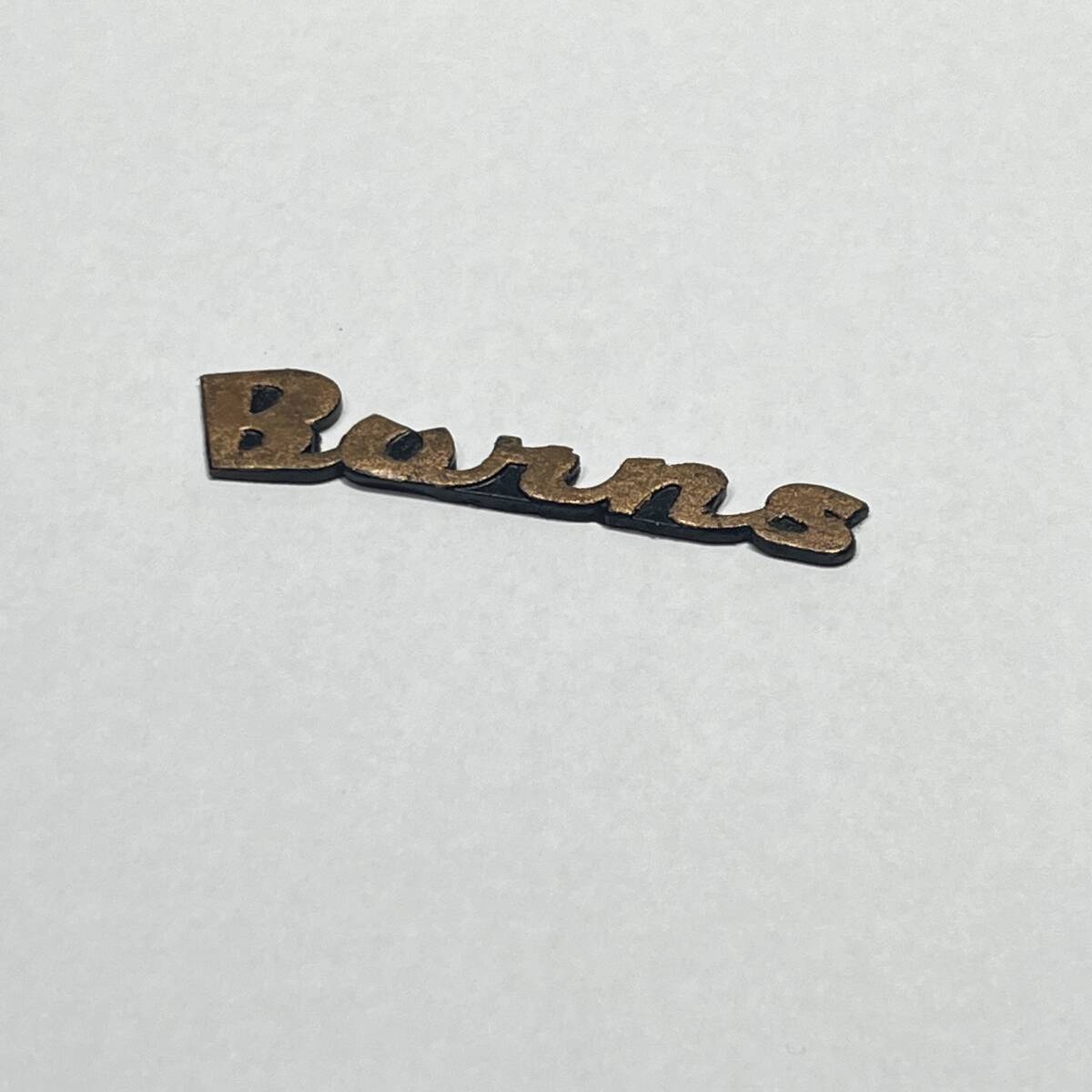 Burns / バーンズ 用 エンブレム 再現製作品 ブロンズロゴタイプ 補修・外観回復用04