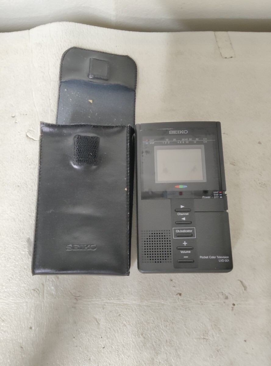 SEIKO セイコー アナログ ポータブル 液晶テレビ 1986年製　LVD-301動作未確認 現状品
