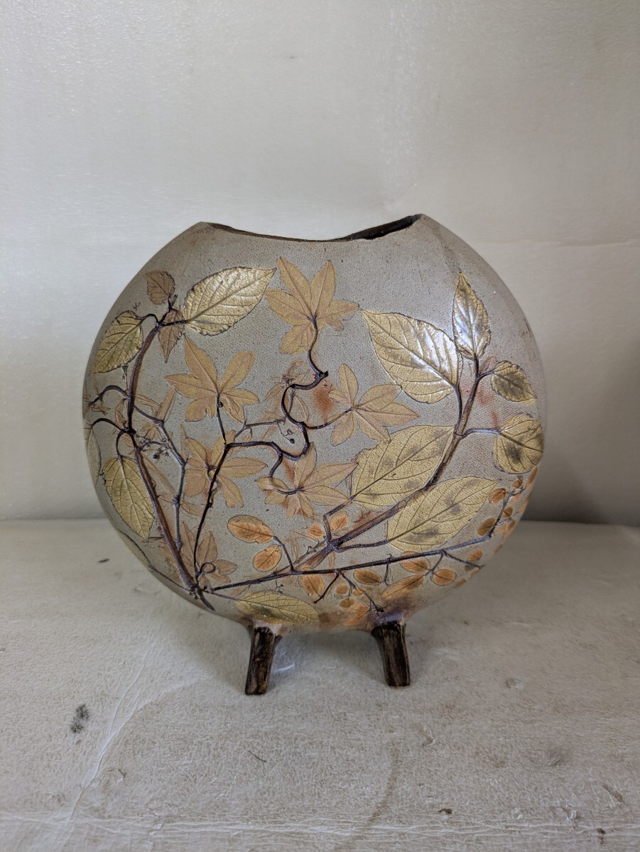 MOON GALLERY ？ムーンギャラリー？ 花瓶 飾瓶 花器 フラワーベース 約19.5㎝ 現状品
