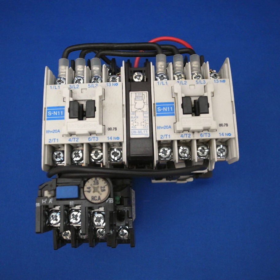 三菱電機 可逆式電磁開閉器 MSO-2×N11 コイルAC200V 3.6A(MSO-2xN11)