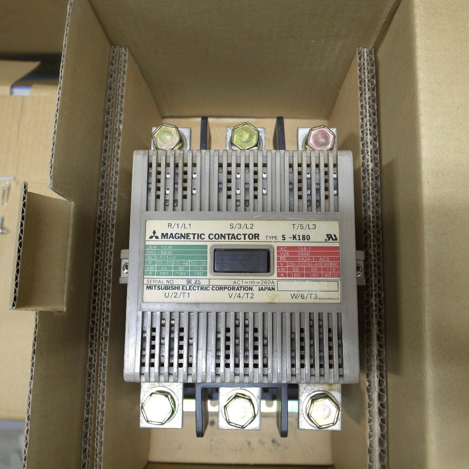 三菱電機 電磁接触器 S-K180 コイルAC200V 中古品