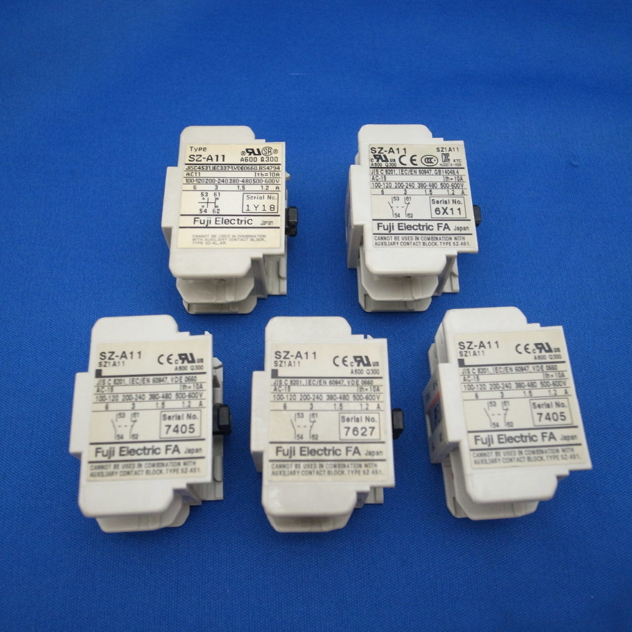 富士電機 SZ-A11/SZ-A20 SC用補助接点ユニット(1a1b/2a) 5個 中古品