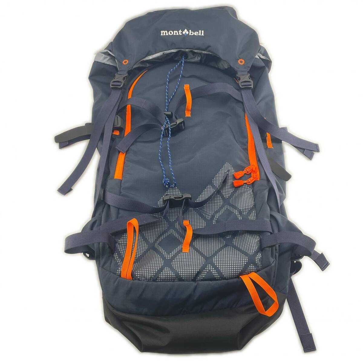 mont-bell モンベル ランドナーパック ダークブルー オレンジ バックカントリー 登山 スノーボード スキー リュック容量40L ◆2002