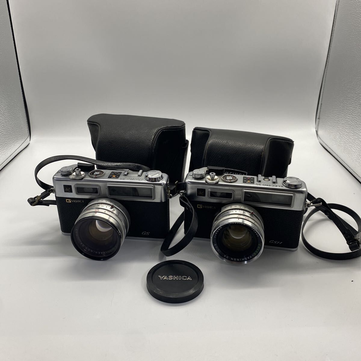 YASHICA ヤシカ フィルムカメラ GS 00733744 GSN 40608766 ケースあり レンズ