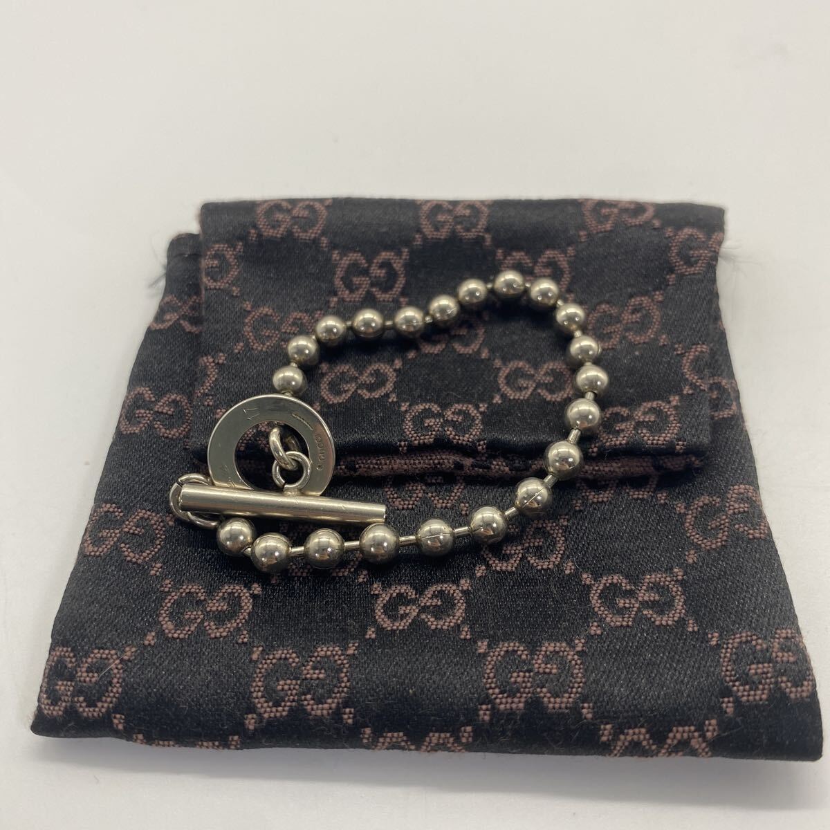 GUCCI グッチ ブレスレット ボールチェーン シルバー レディース 17 アクセサリー