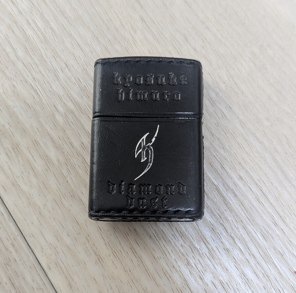 激レア！氷室京介 DIAMOND DUST Zippo ジッポー 革巻き オイルライター 非売品