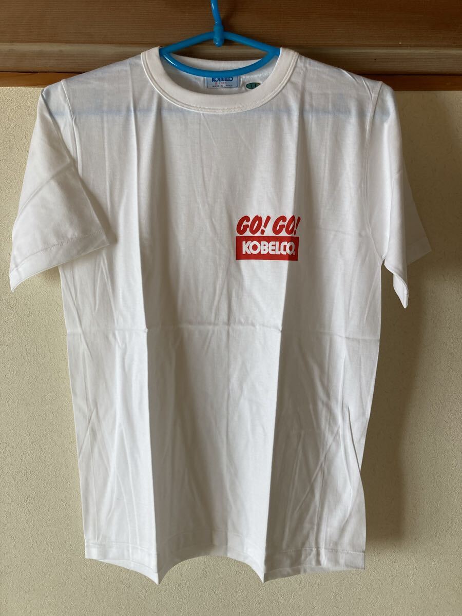 KOBELCO GO! GO! Tシャツ ホワイト LLサイズ ラグビー 重機メーカー 新品未使用