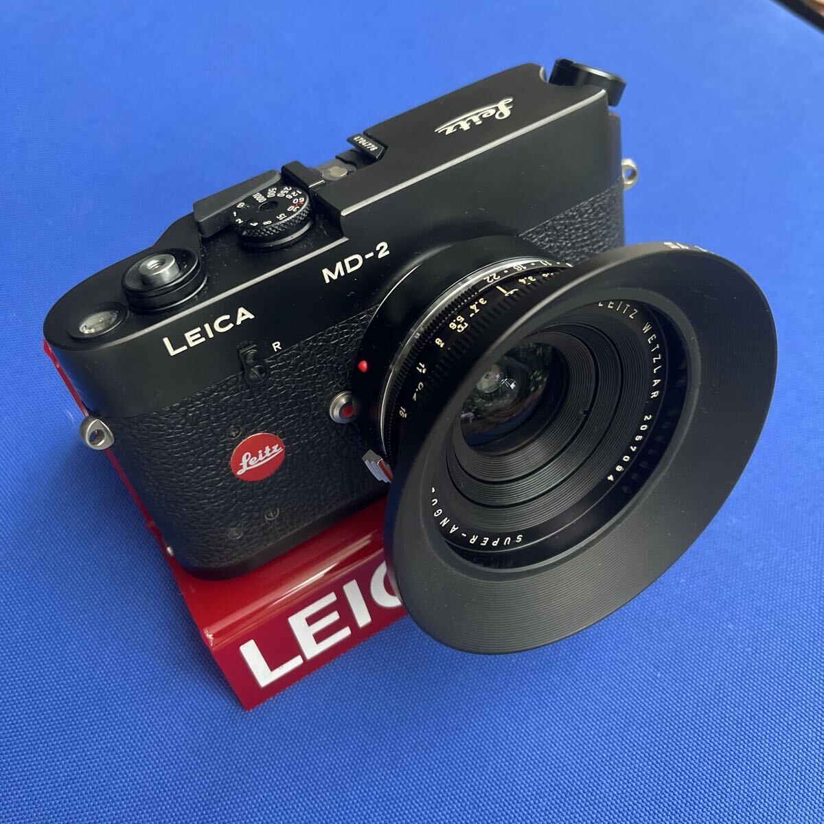 LEICA MD2&SuperangulonRf3.4/21mm&フード&ML中間リング&上下カバー　極美品