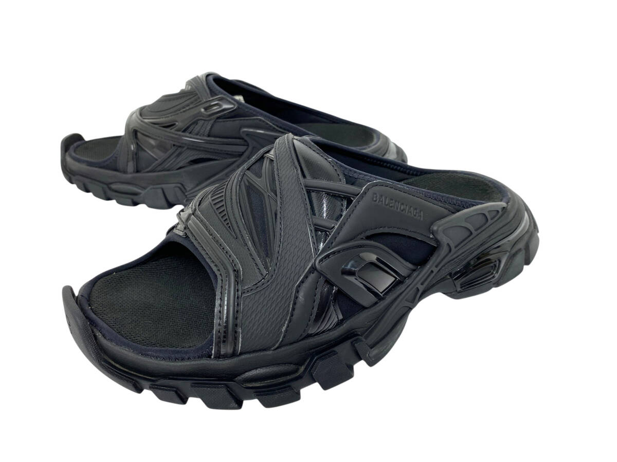 バレンシアガ BALENCIAGA トラック スライド サンダル TRACK SLIDE 618083 ブラック size USA/8 JP/27
