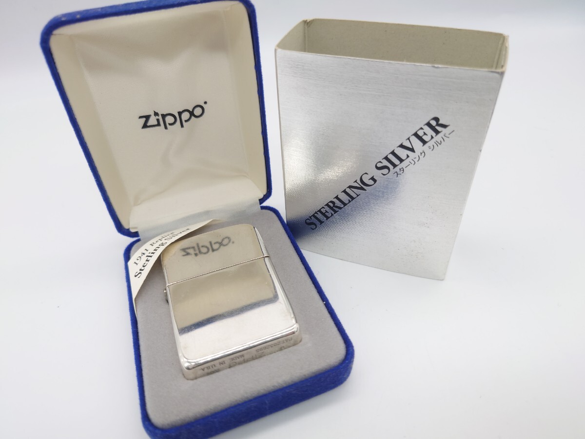 【1円スタート】Zippo Sterling Silver スターリングシルバー 純銀 #1500 ライター