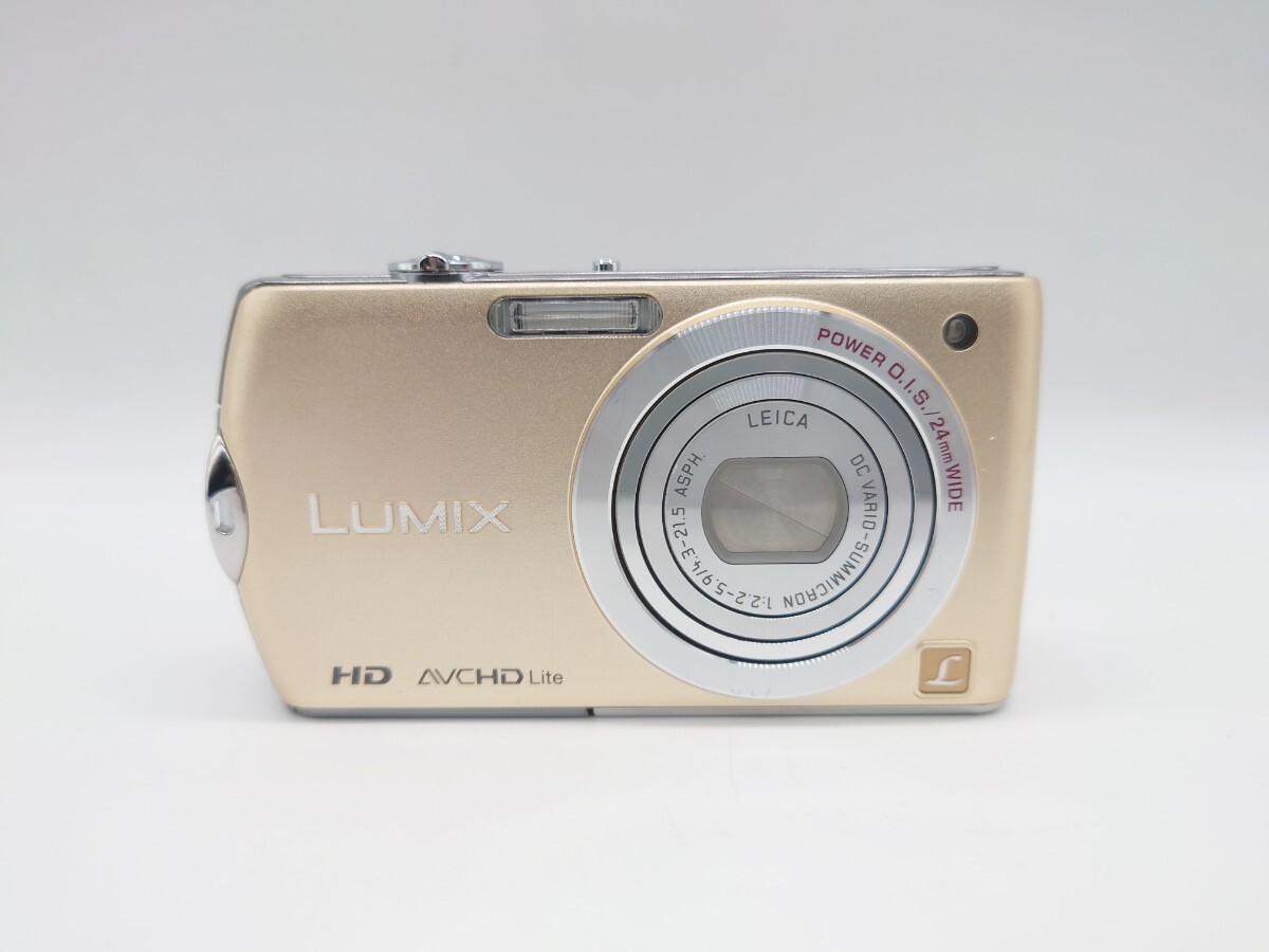 【1円スタート】Panasonic LUMIX DMC-FX70 HD AVCHD Lite デジタルカメラ ゴールド