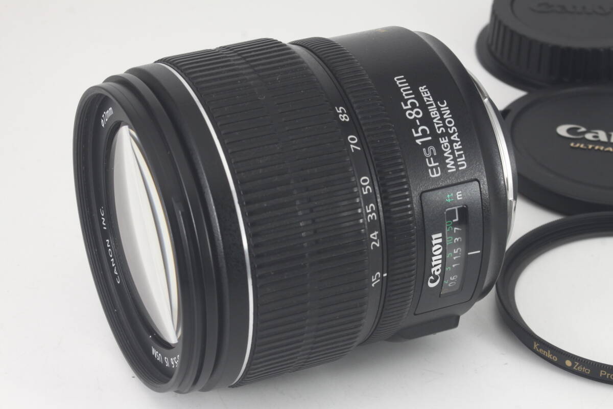 ★新品級美観★ Canon EF-S 15-85mm F3.5-5.6 IS USM ★完動品★ キヤノン #055