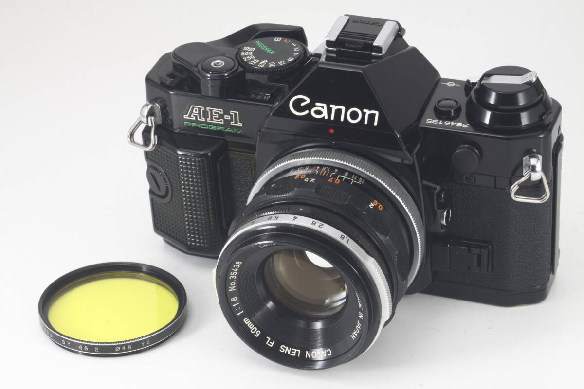 ★超極上美品★ Canon AE-1 PROGRAM FL 50mm F1.4 レンズセット ★完動品 露出計良好★ キヤノン #061