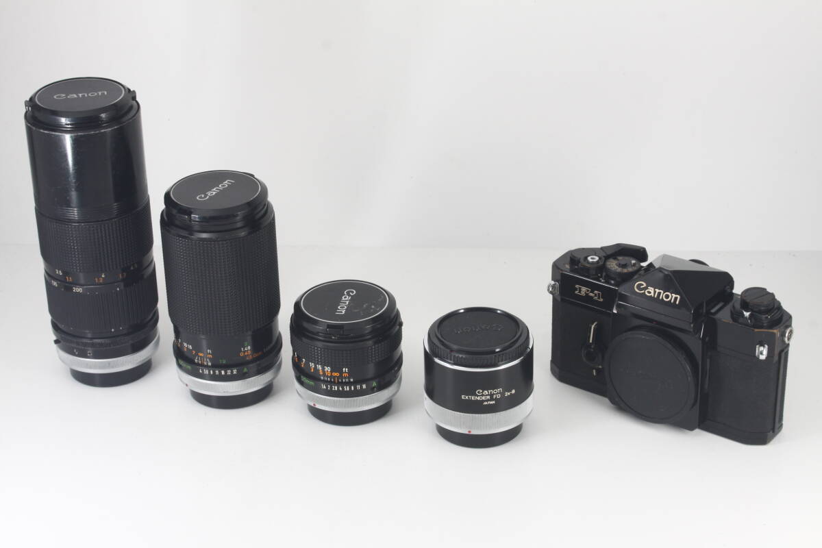 ★良品★ Canon F-1 アイレベル 後期 レンズ3本他セット ★ キヤノン #242