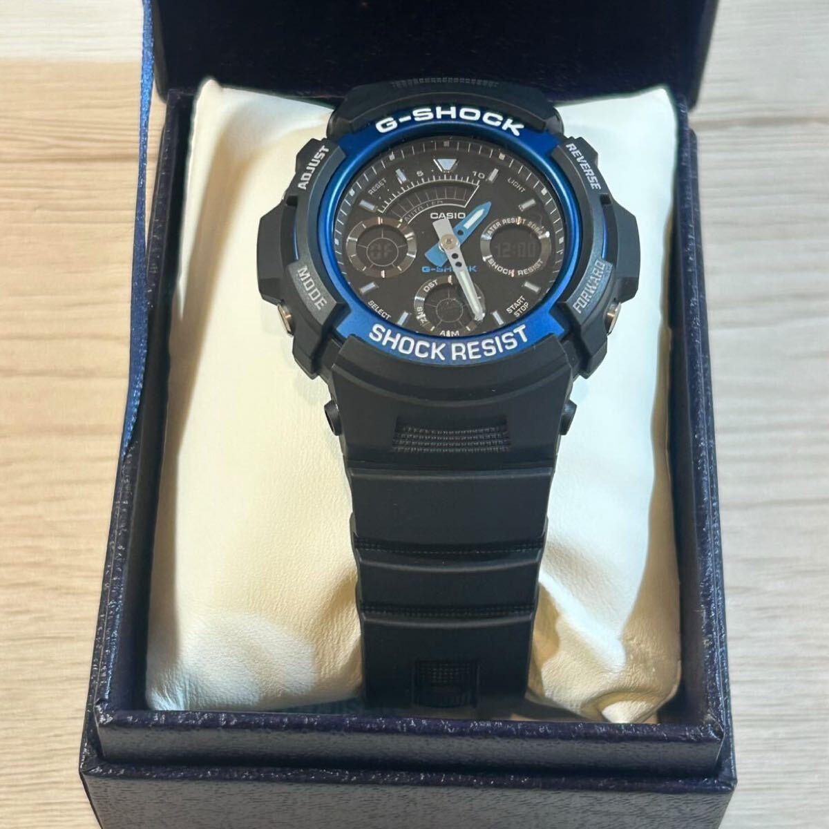 【新品未使用】CASIO カシオ G-SHOCK AW-591 AW-591-2AJF アナデジ コンビネーションモデル 腕時計 ブラック ブルー 黒 青 Gショック