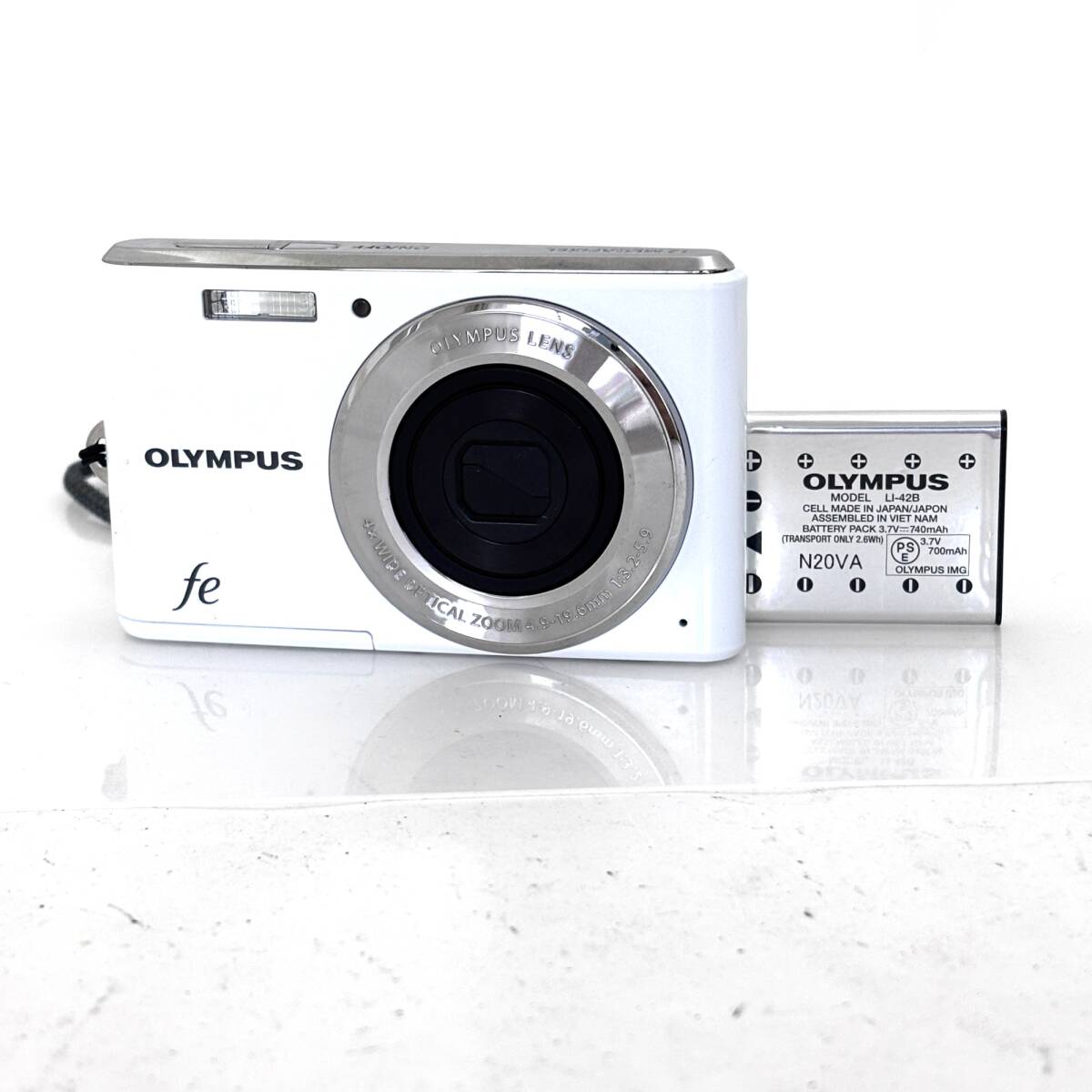 【オリンパス】OLYMPUS FE-4050 ホワイト デジタルカメラ #T829